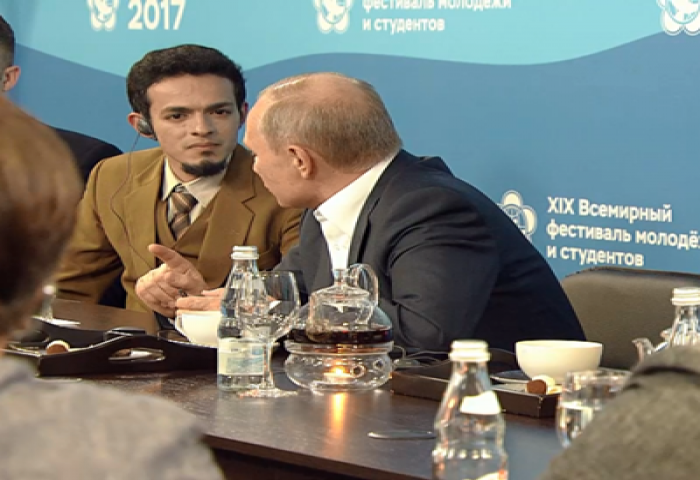 Saat Gamal Albinsaid Bertemu Vladimir Putin